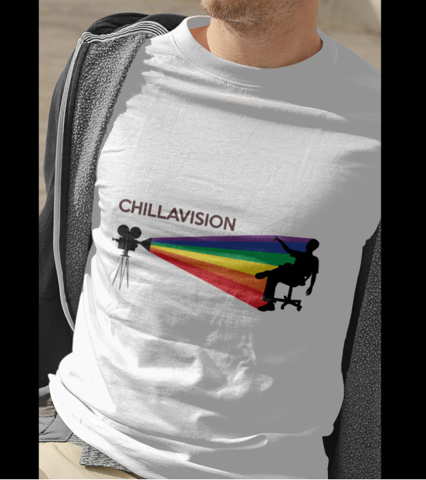 CHILLAVISION FIRST EDITION SILHOUETTE WITH RAINBOW CAMERA PROJECTION T-Shirt