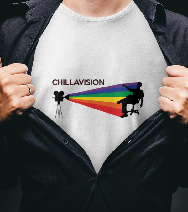 CHILLAVISION FIRST EDITION SILHOUETTE WITH RAINBOW CAMERA PROJECTION T-Shirt