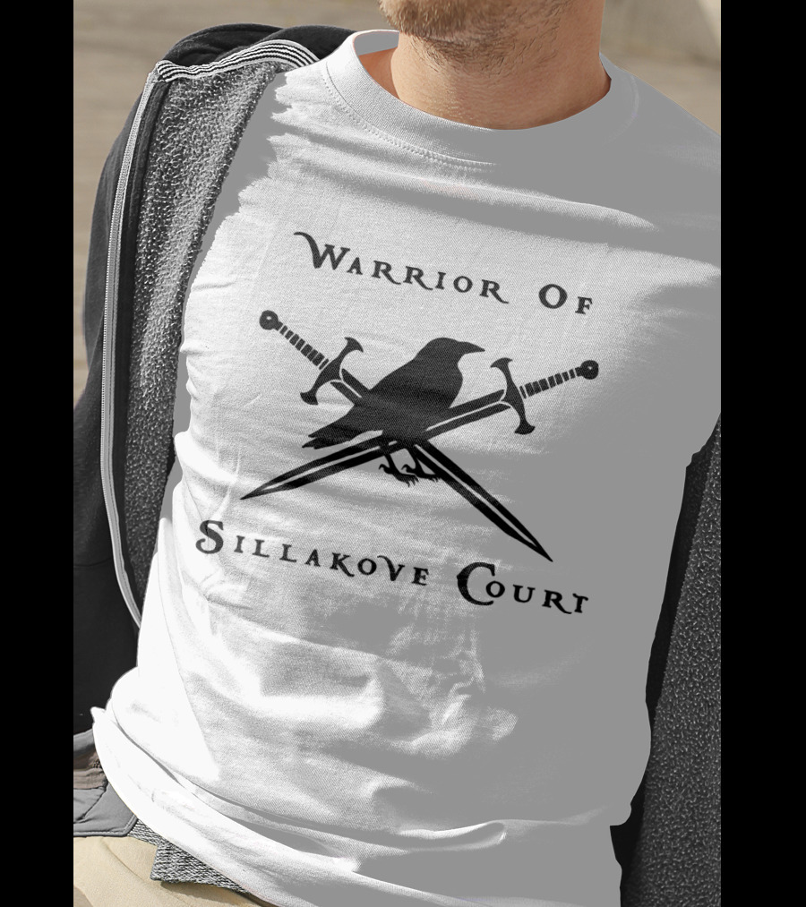 Warrior Of Sillakove Court Raven And Crossed Swords T-Shirt