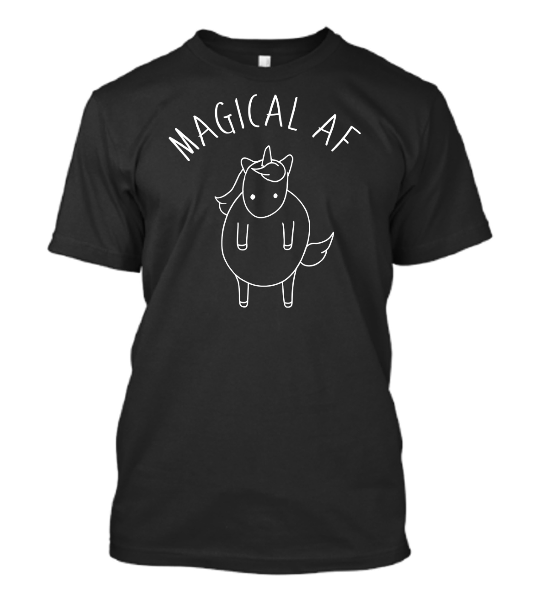 Magical AF Salty Unicorn With Offensive Word T-Shirt
