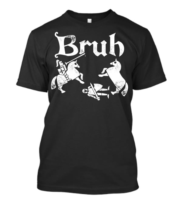 Renfaire Bruh Knight Falling Off Horse Jousting T-Shirt