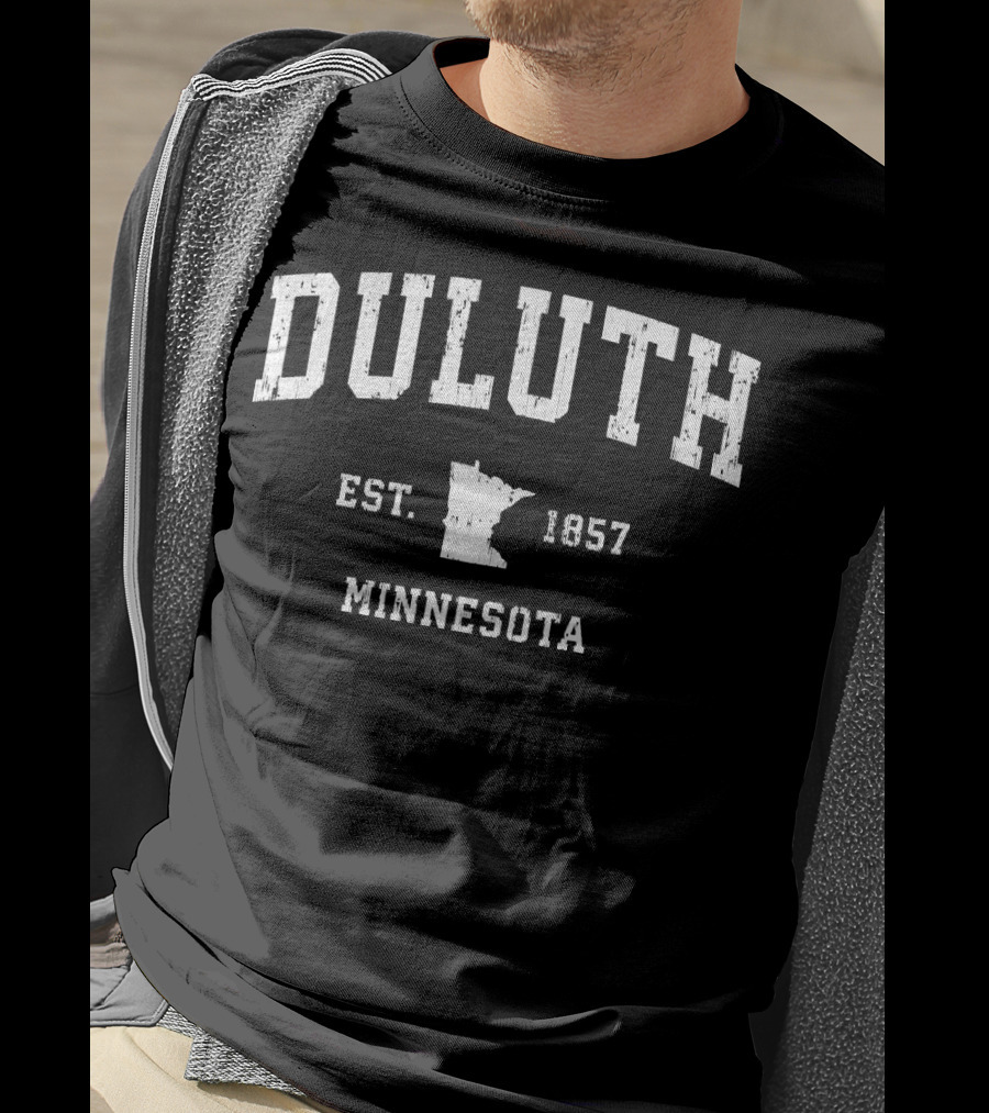 Duluth Minnesota Est. 1857 Vintage Athletic T-Shirt