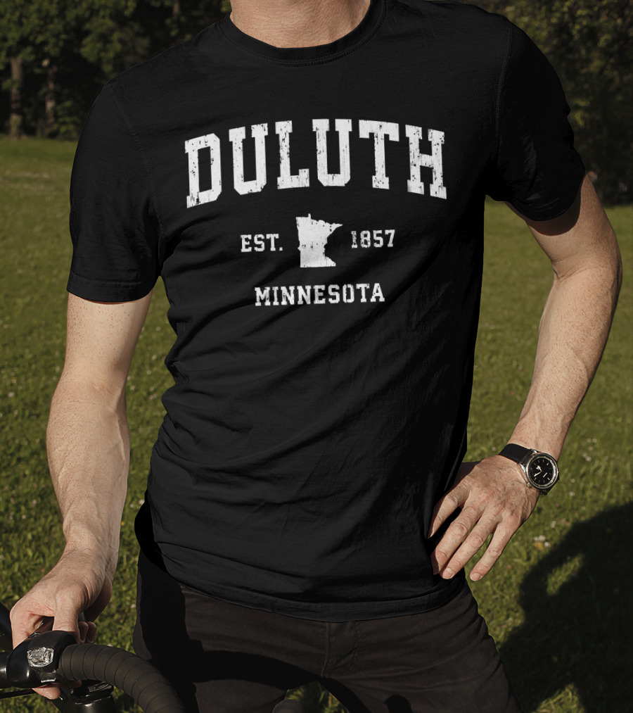 Duluth Minnesota Est. 1857 Vintage Athletic T-Shirt