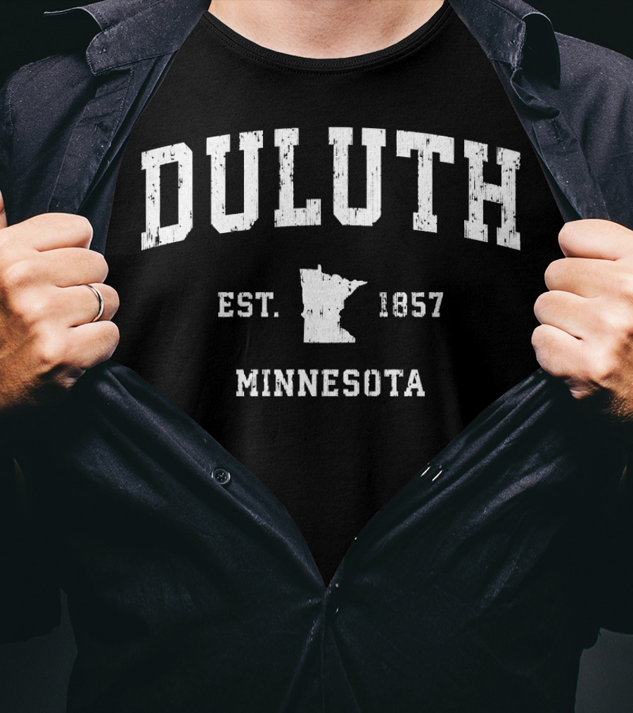 Duluth Minnesota Est. 1857 Vintage Athletic T-Shirt