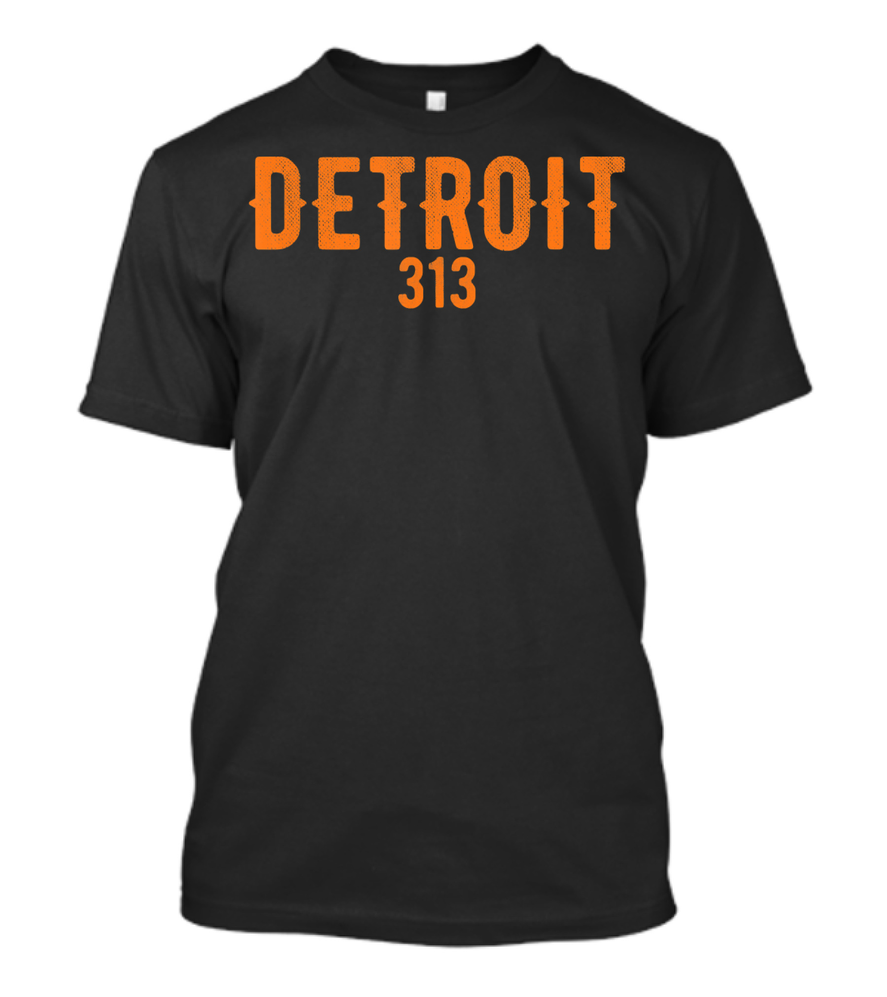 Detroit 313 Retro Motor City T-Shirt