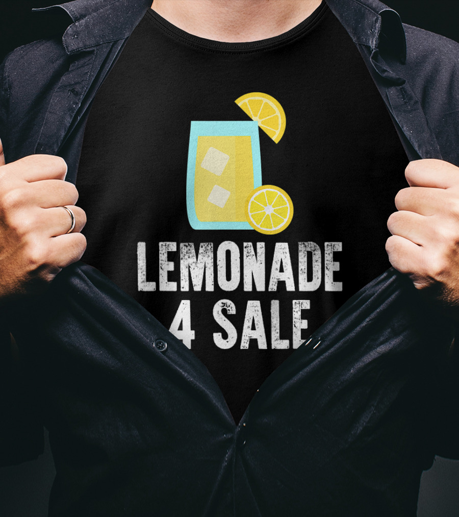 Lemonade 4 Sale Cool Iced Drink With Lemon Slices T-Shirt