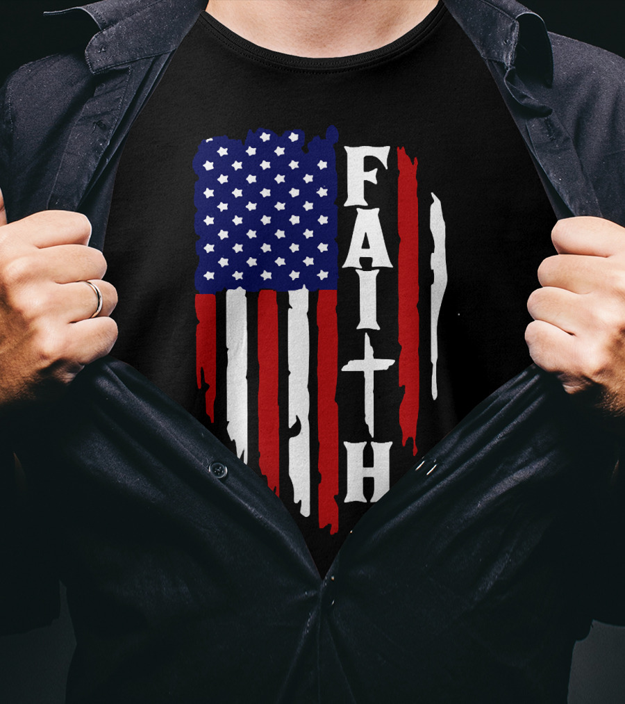 Faith American Flag USA T-Shirt