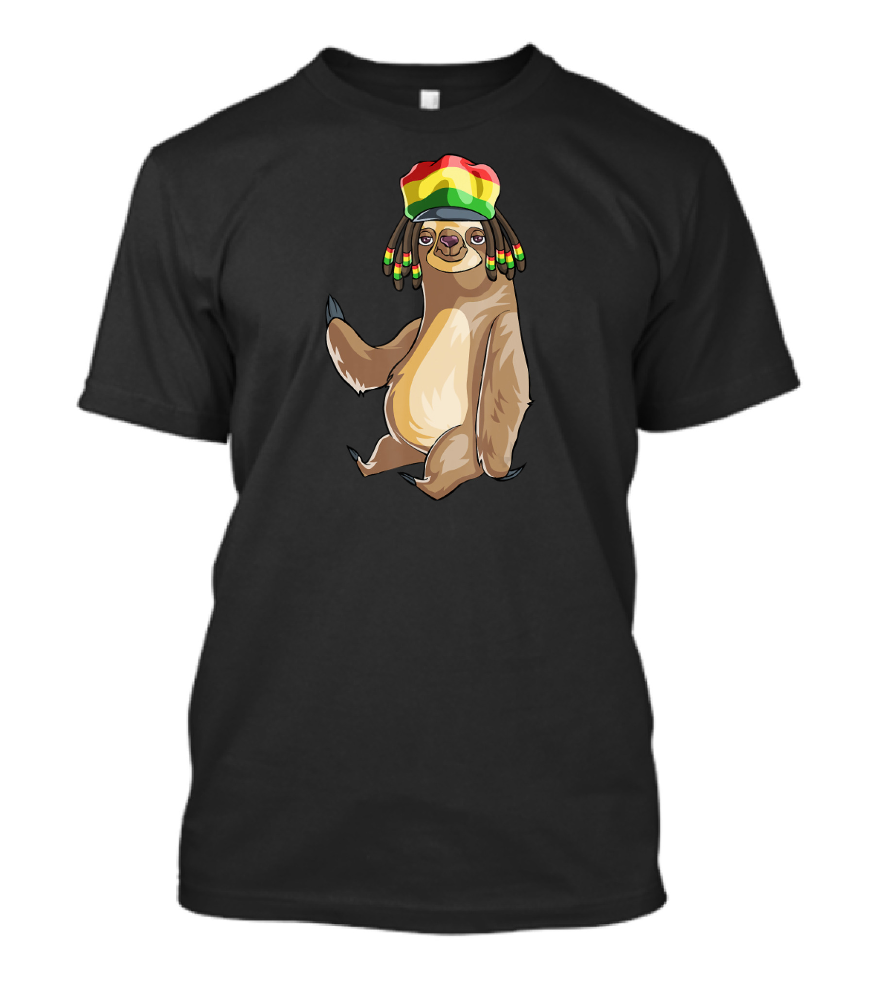 Jamaican Flag Rasta Sloth T-Shirt