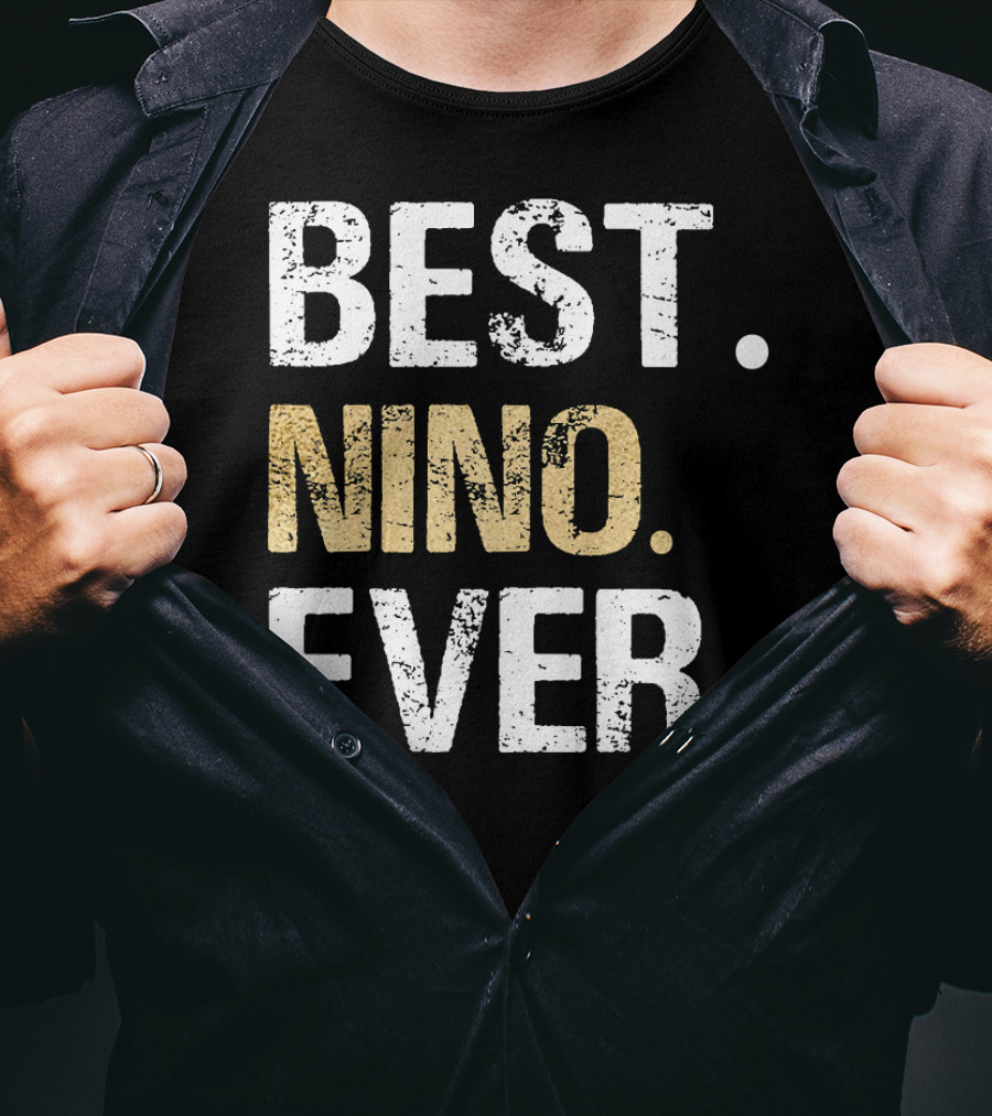 Best Nino Ever Spanish Mexican Godfather Nino Padre Padrino T-Shirt