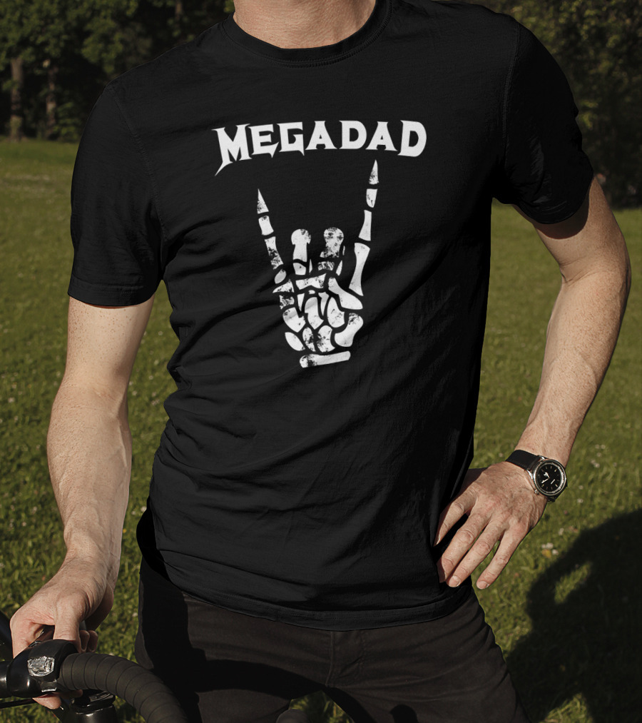 Megadad Rock Heavy Metal Hand Gesture T-Shirt