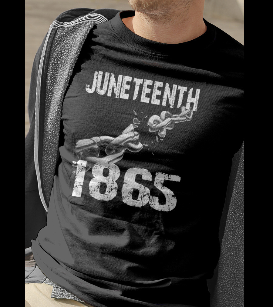 Juneteenth 1865 Breaking Chains Emancipation T-Shirt