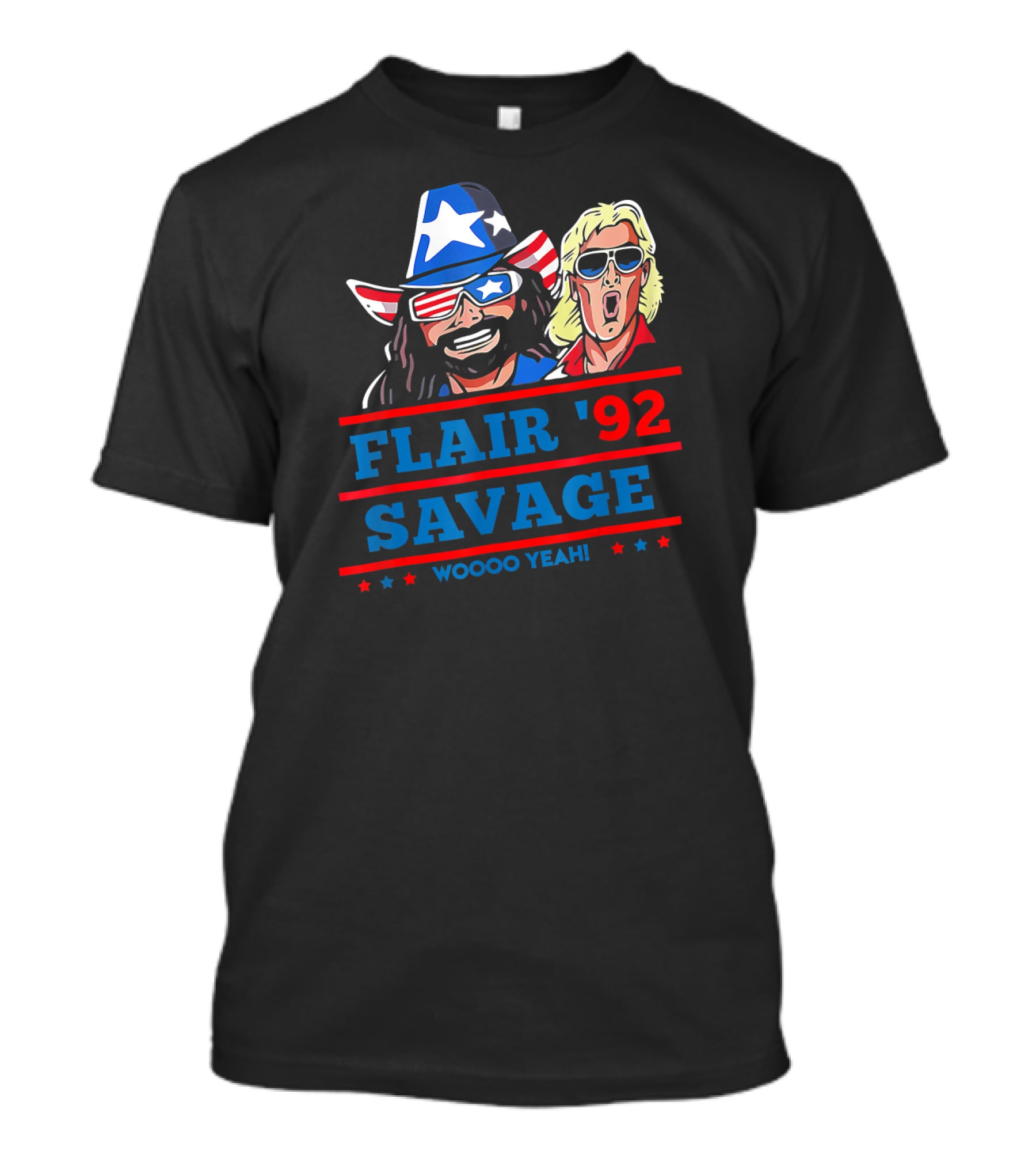 Flair '92 Savage Woooo Yeah Star-Spangled Duo T-Shirt