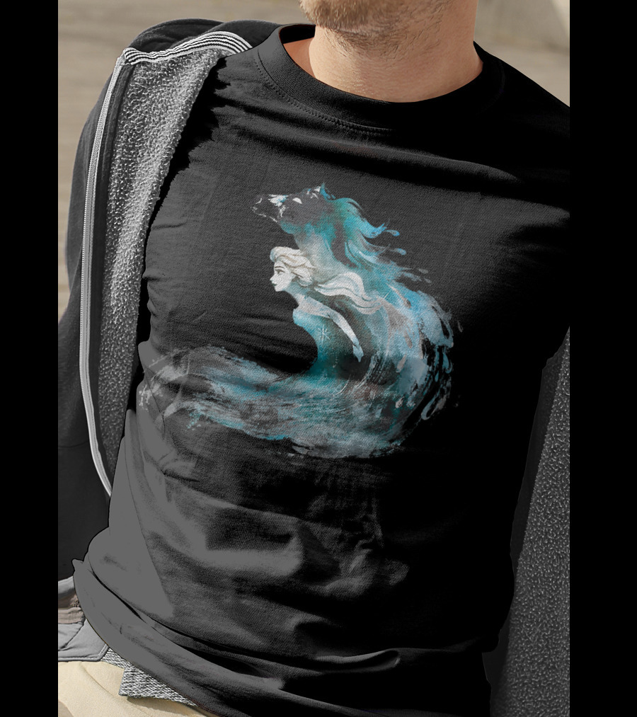Disney Frozen 2 Elsa And The Nokk Magic Water Spirit T-Shirt