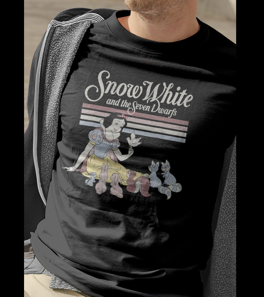 Snow White And The Seven Dwarfs Critters Stripe T-Shirt