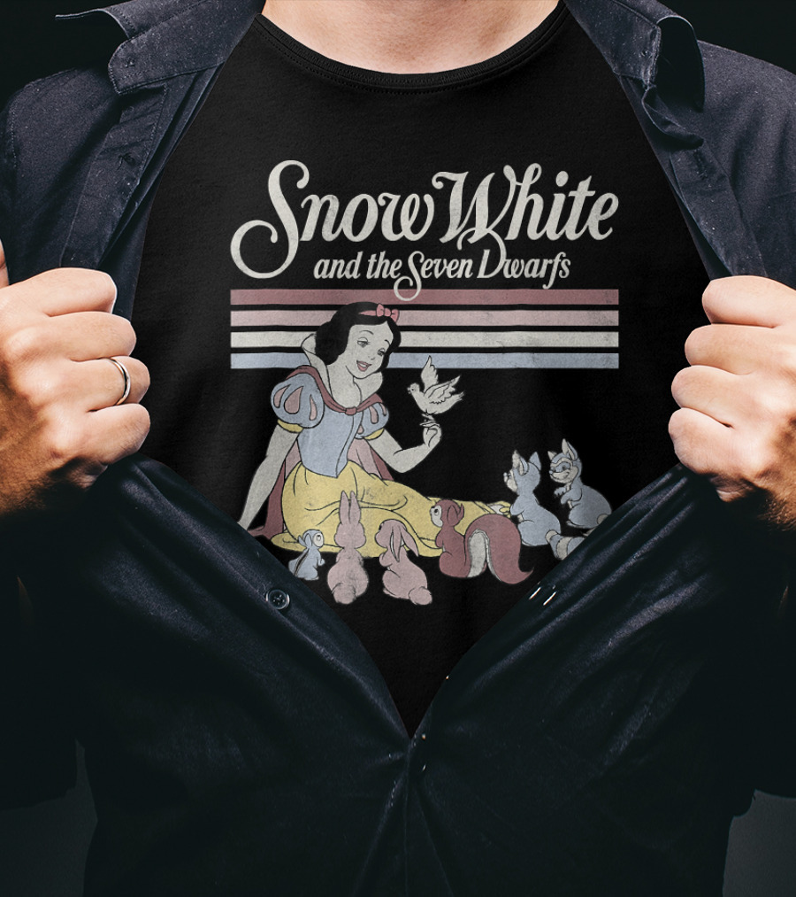 Snow White And The Seven Dwarfs Critters Stripe T-Shirt
