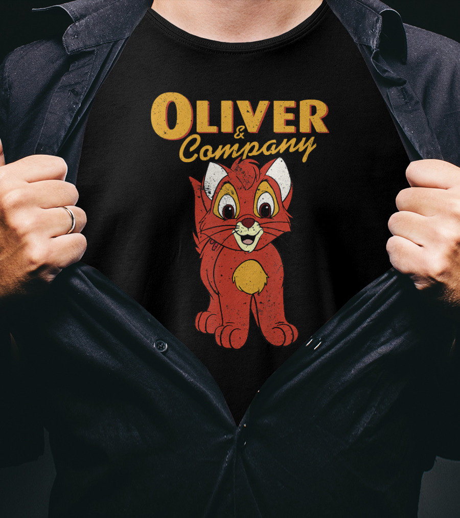 Oliver And Company Disney Movie Cat T-Shirt