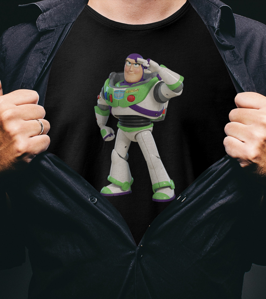Buzz Lightyear Salute Disney Pixar Toy Story 4 Heroic Pose T-Shirt