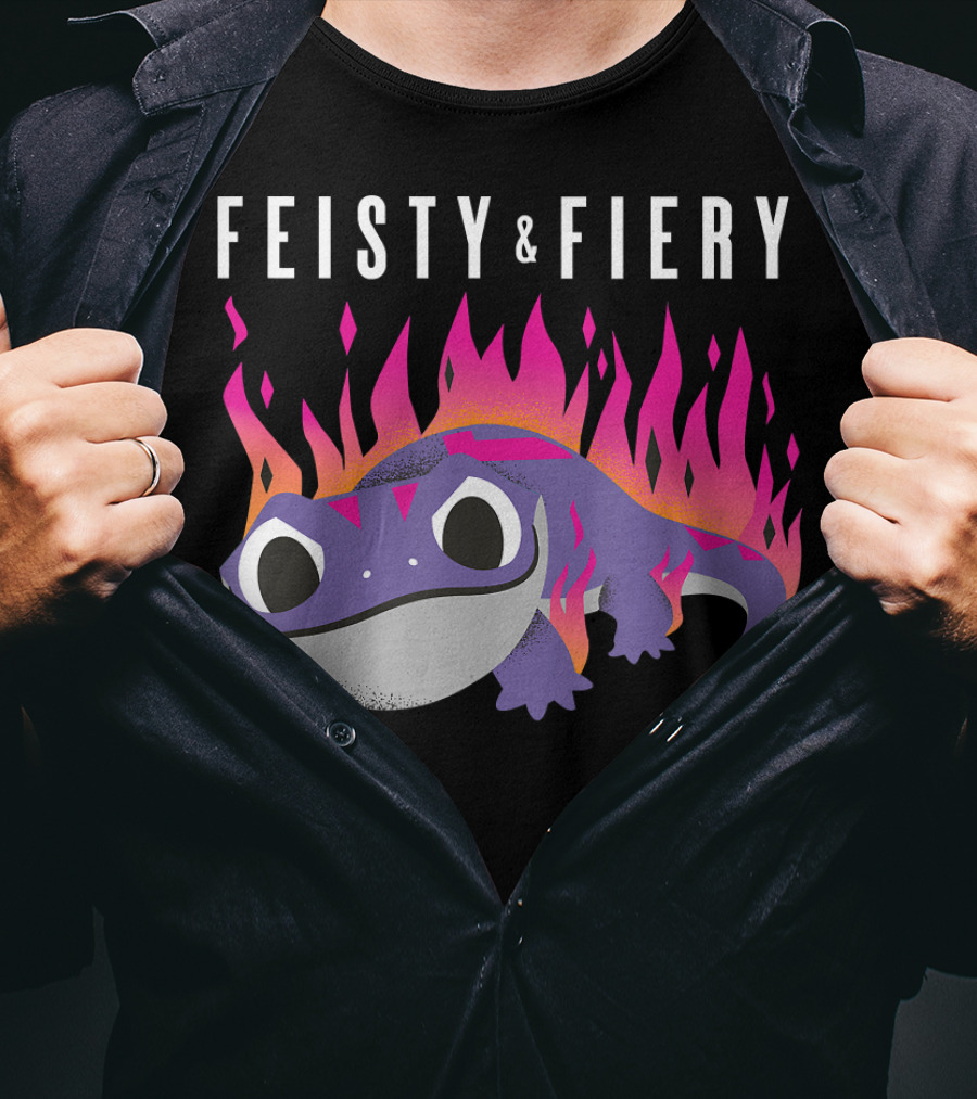 Feisty And Fiery Disney Frozen 2 Bruni Salamander T-Shirt