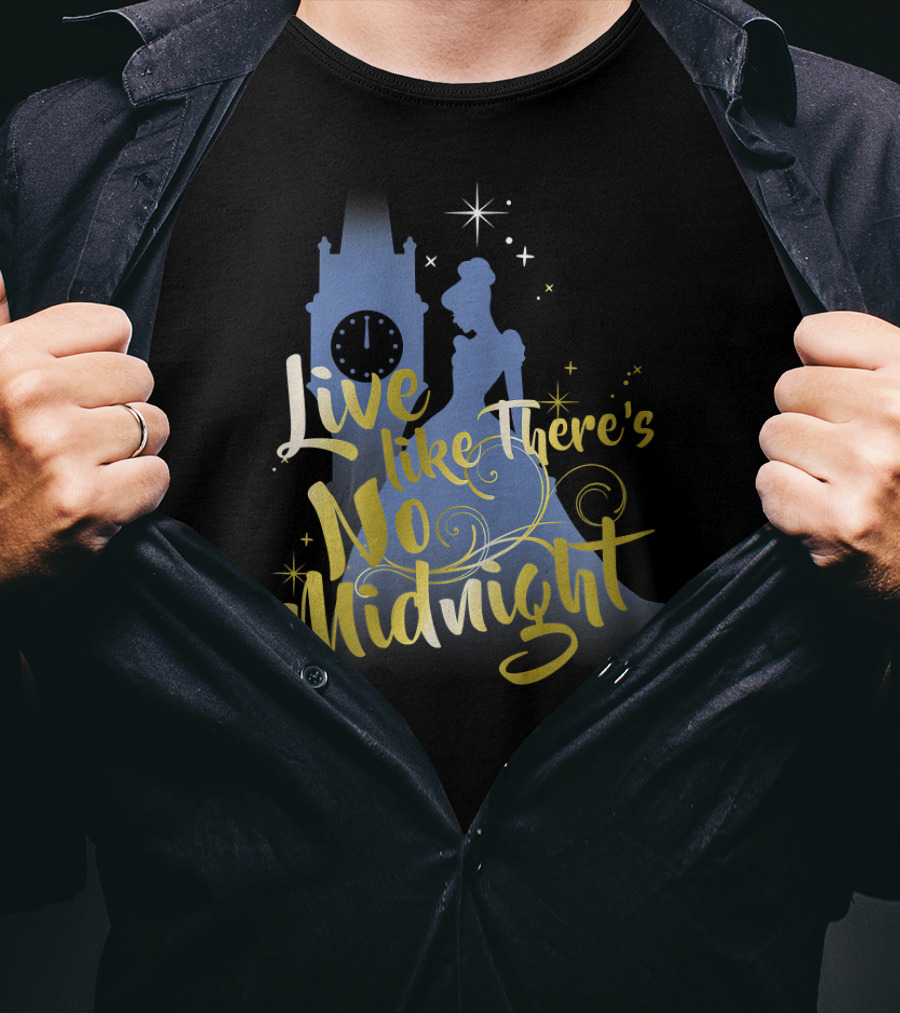 Cinderella Live Like There's No Midnight Disney Clock Tower T-Shirt