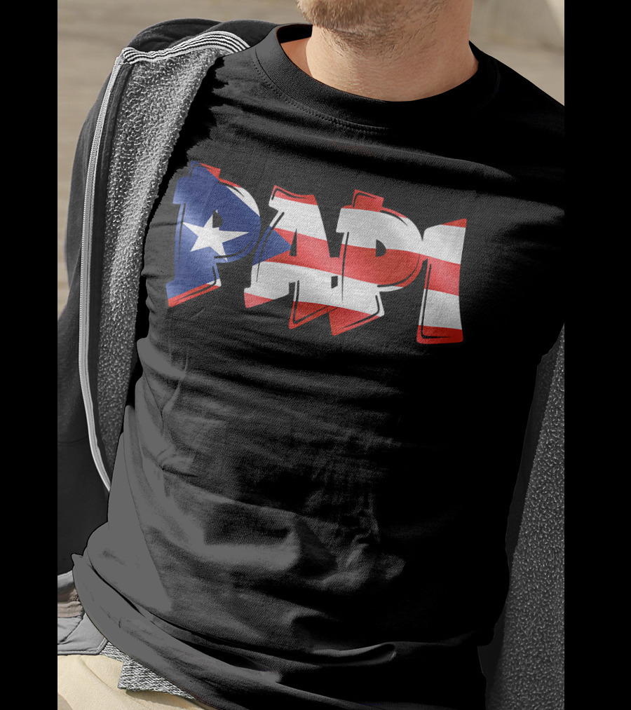 Papi Puerto Rican Flag T-Shirt