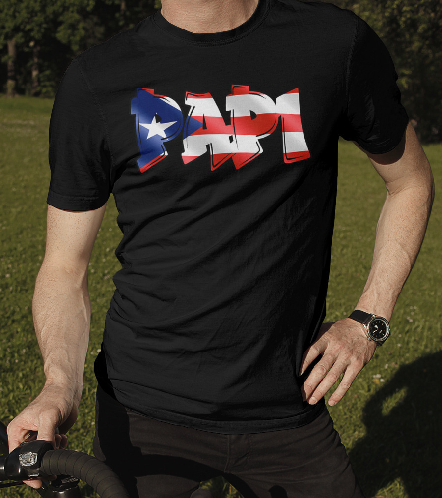 Papi Puerto Rican Flag T-Shirt
