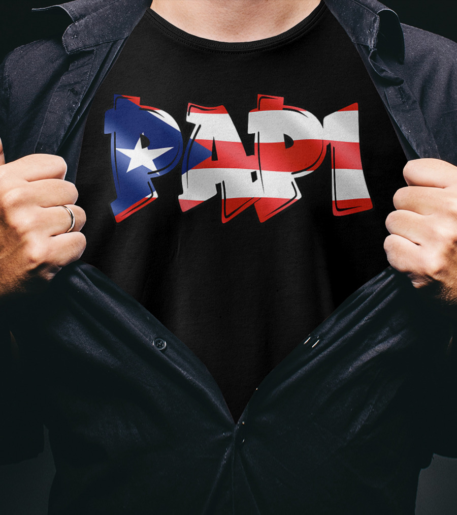 Papi Puerto Rican Flag T-Shirt