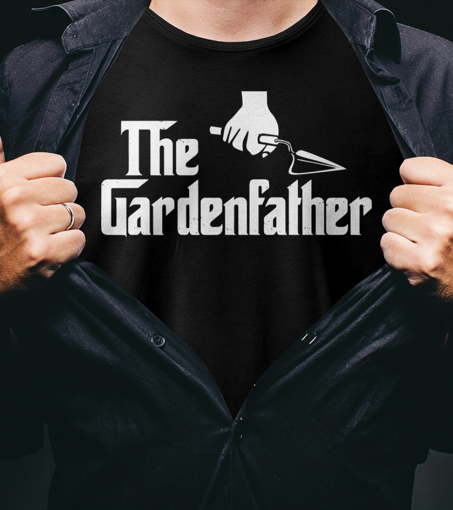 The Gardenfather Gardening Trowel Logo Iconic T-Shirt