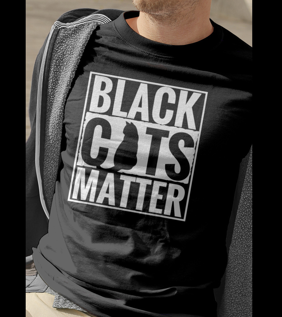 Black Cats Matter Parody Cat Lovers T-Shirt