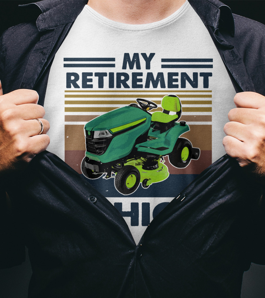 My Retirement Vehicle Lawn Mower Retro T-Shirt
