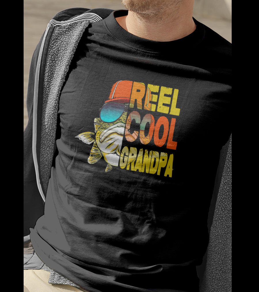Father's Day Reel Cool Grandpa Fishing T-Shirt
