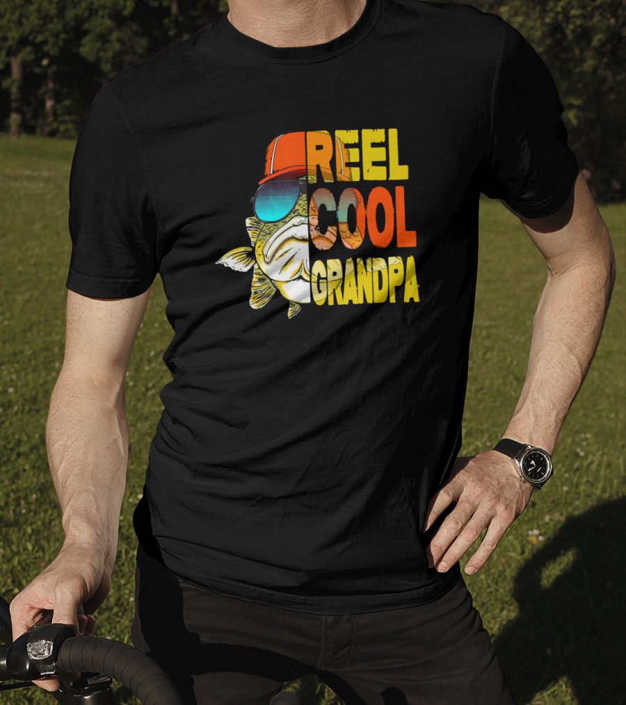 Father's Day Reel Cool Grandpa Fishing T-Shirt