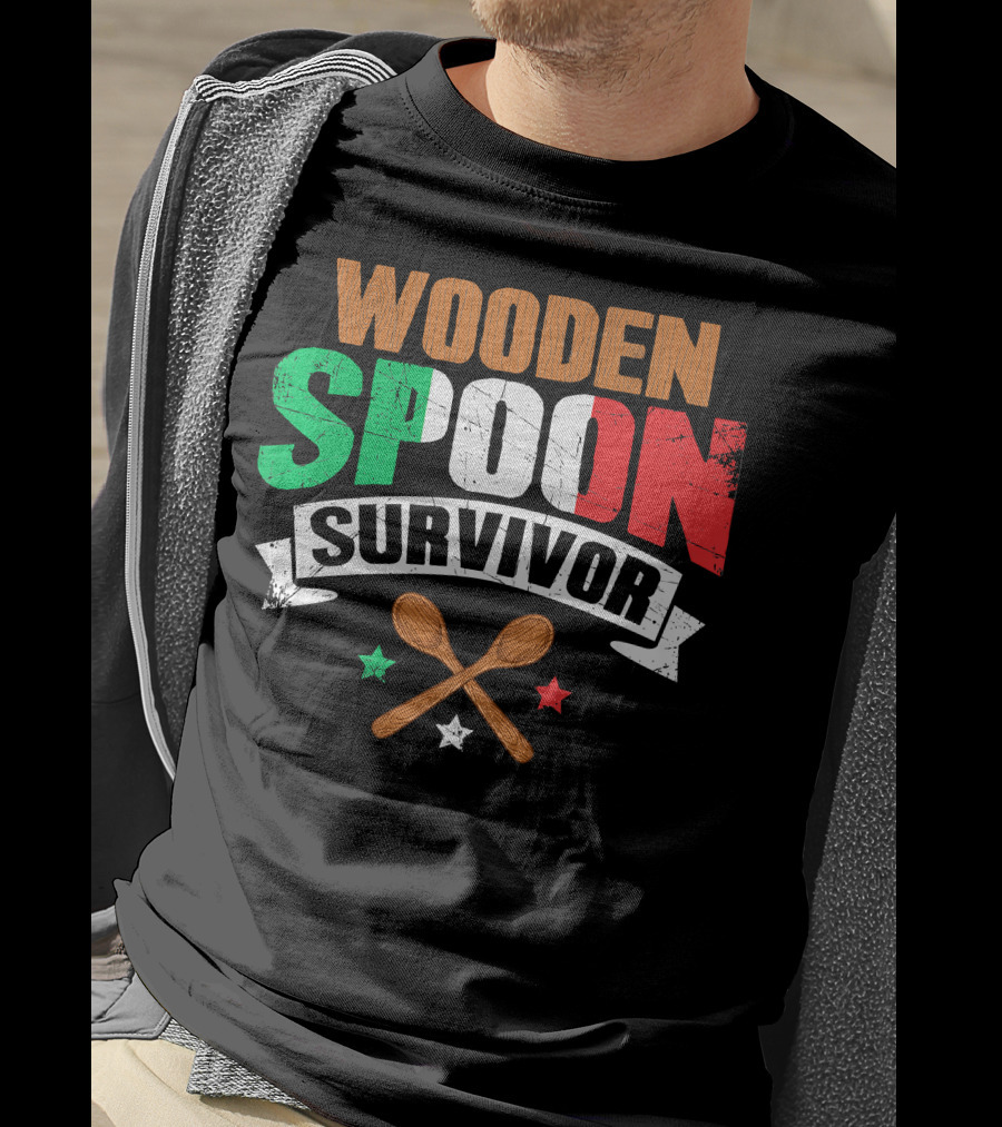 Wooden Spoon Survivor Italian Chef Kitchen Inspiration T-Shirt