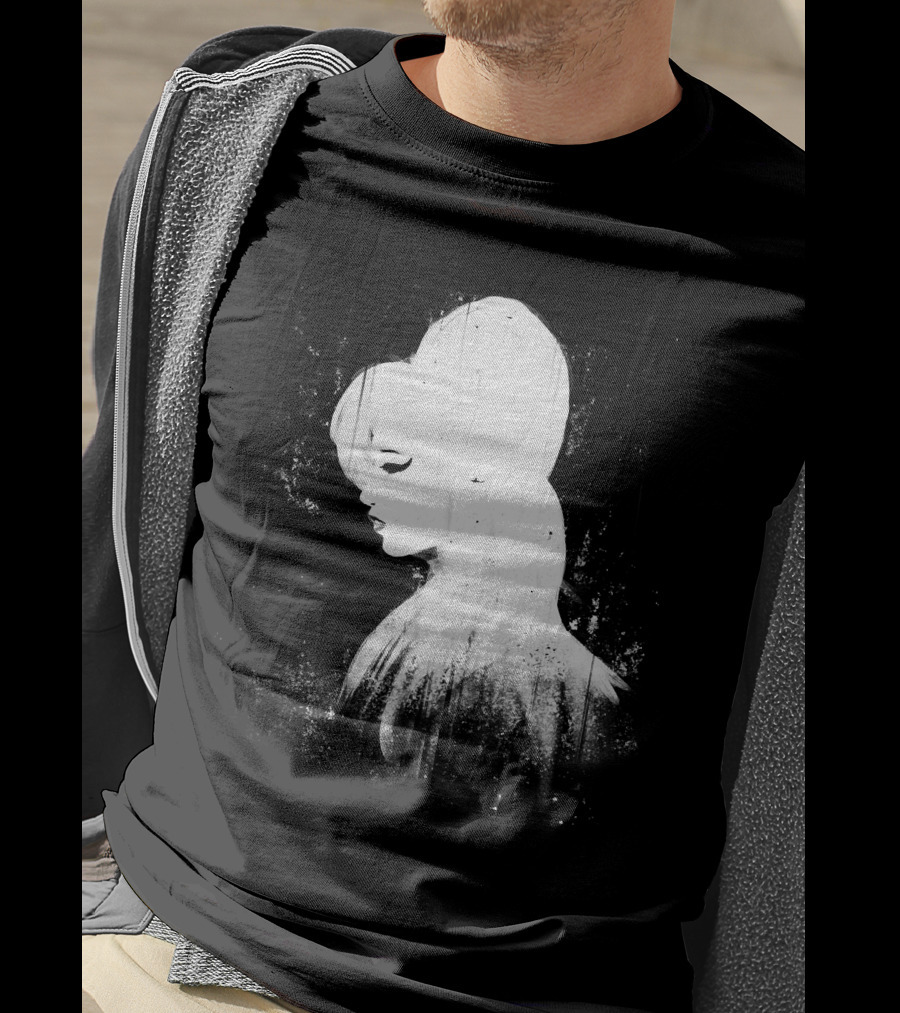 Amy Winehouse Back To Black Silhouette Iconic T-Shirt