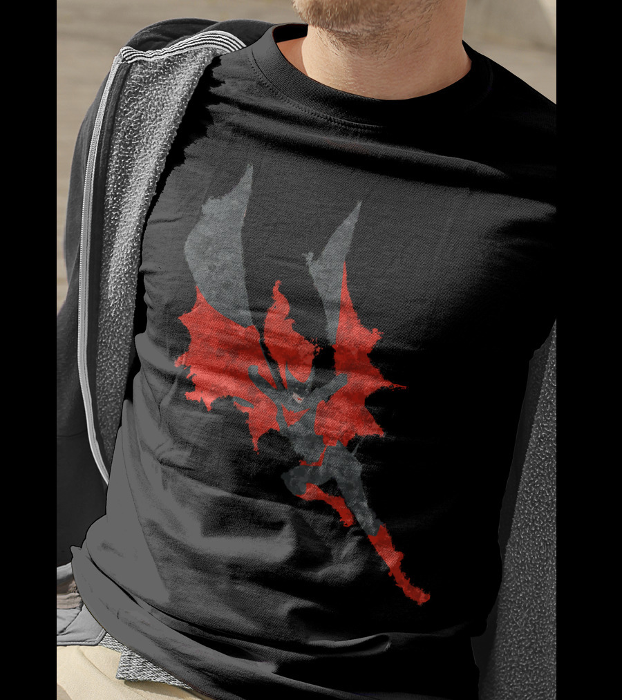 Batwoman Red And Black Silhouette Dynamic Action Pose T-Shirt