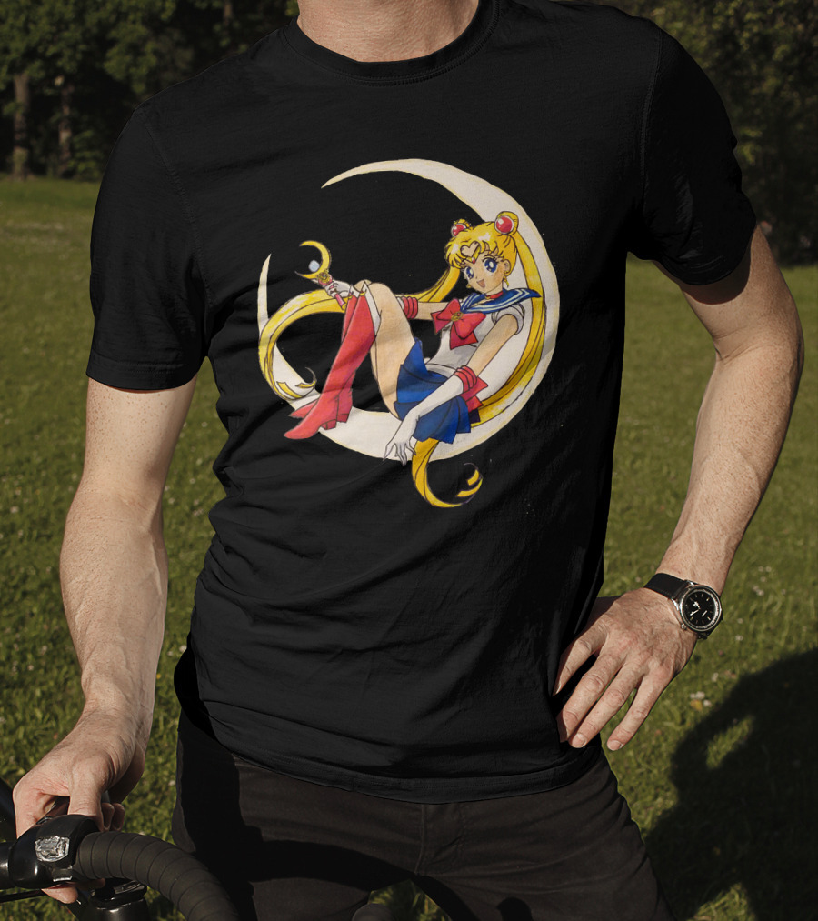 Sailor Moon Crescent Wand And Moon T-Shirt
