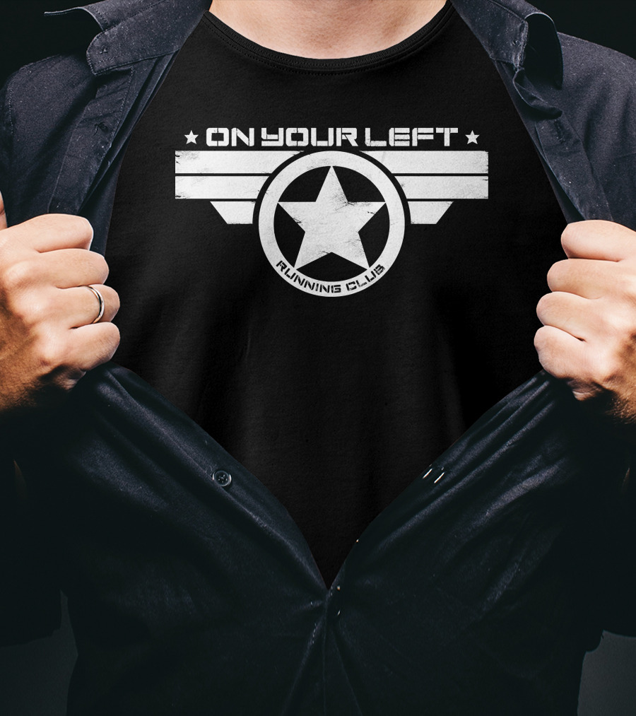 On Your Left Running Club Star Emblem T-Shirt