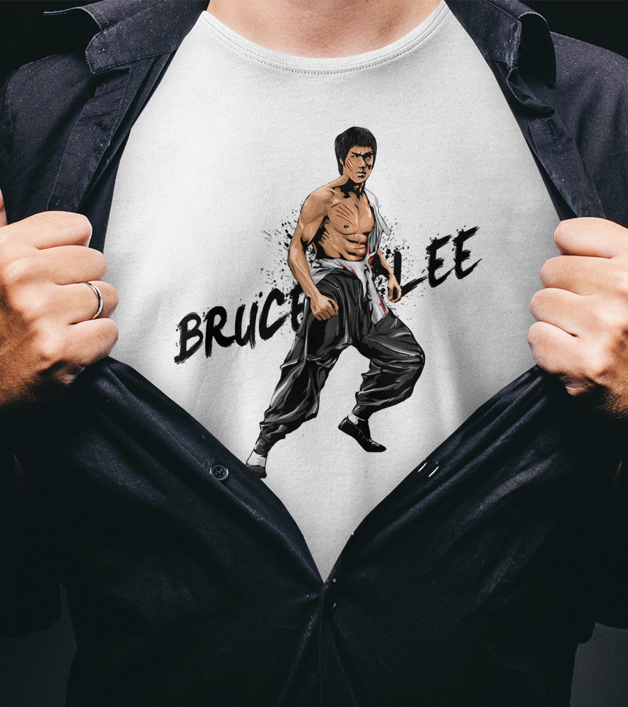 Bruce Lee Martial Arts Stance T-Shirt