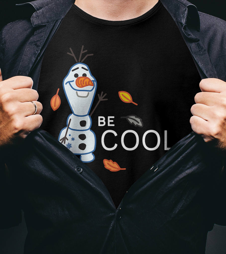 Disney Frozen 2 Olaf Be Cool Fall Leaves T-Shirt