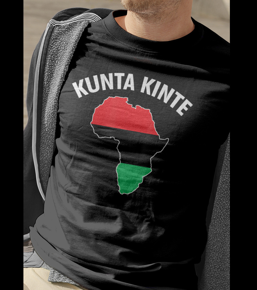 Kunta Kinte African Color Map Of Africa T-Shirt
