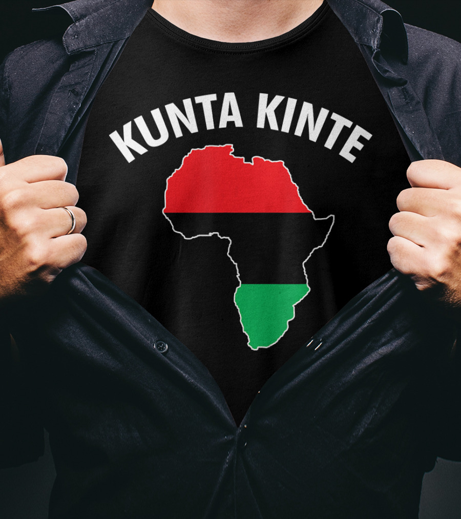 Kunta Kinte African Color Map Of Africa T-Shirt