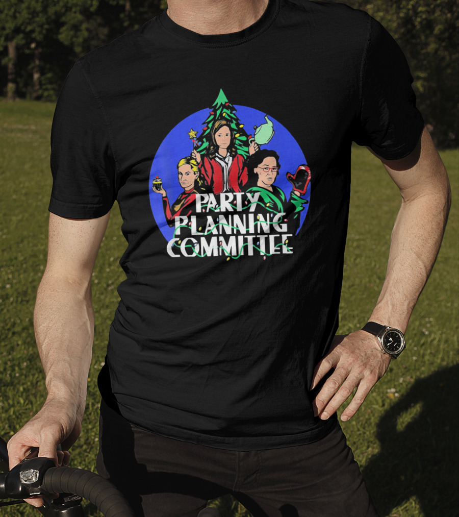 Party Planning Committee Merry Christmas Costume Characters T-Shirt