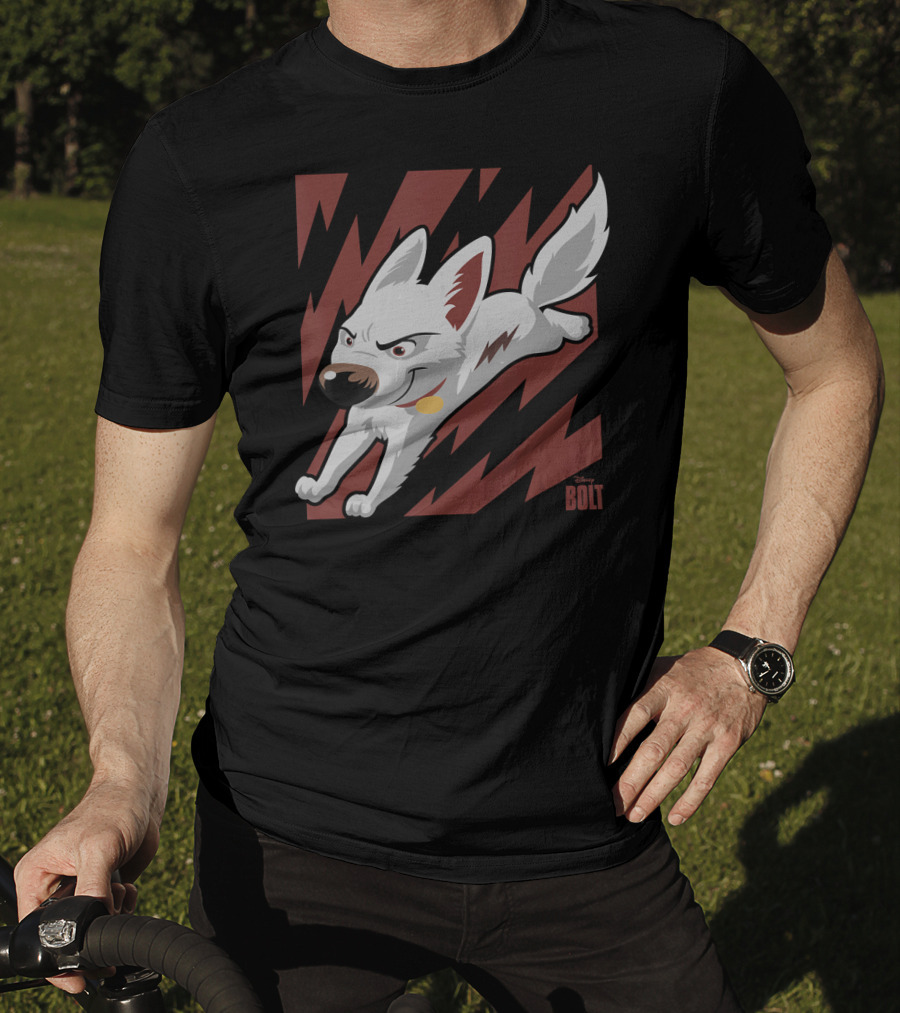 Disney Bolt The Super Dog Lightning Action Adventure T-Shirt