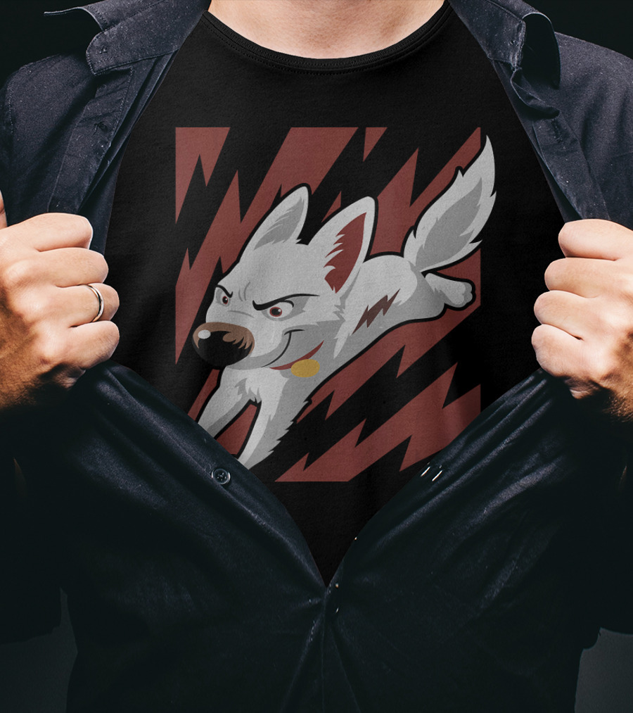 Disney Bolt The Super Dog Lightning Action Adventure T-Shirt