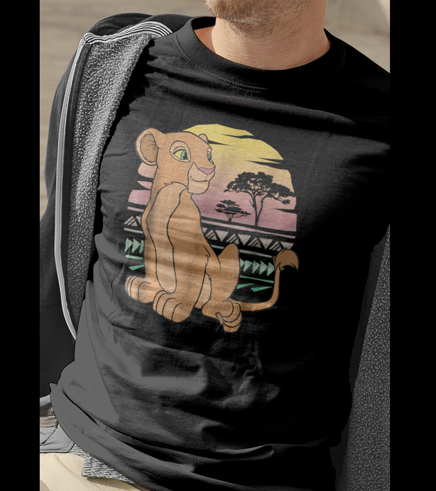 Disney The Lion King Nala 90s Sunset Scene T-Shirt