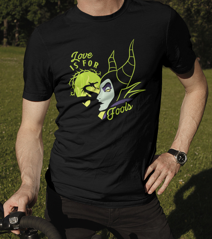 Disney Villains Valentine's Day Maleficent Love Is For Fools Thorns Moon Horns T-Shirt