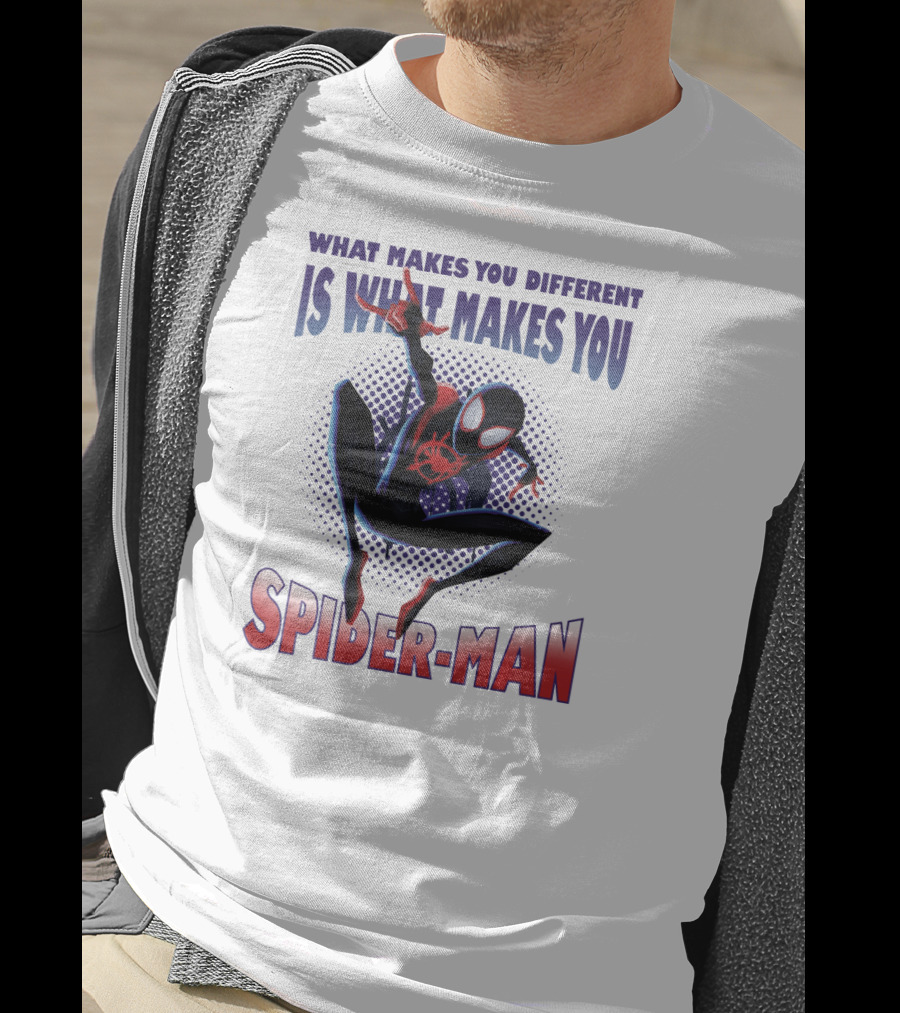 Spider-Man Into The Spider-Verse What Makes You Different Is What Makes You Spider-Man T-Shirt
