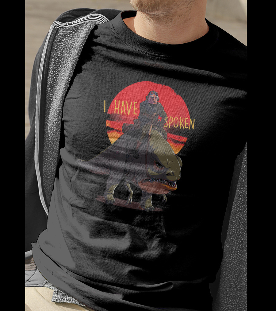 Star Wars The Mandalorian I Have Spoken Kuiil Riding Blurrg T-Shirt