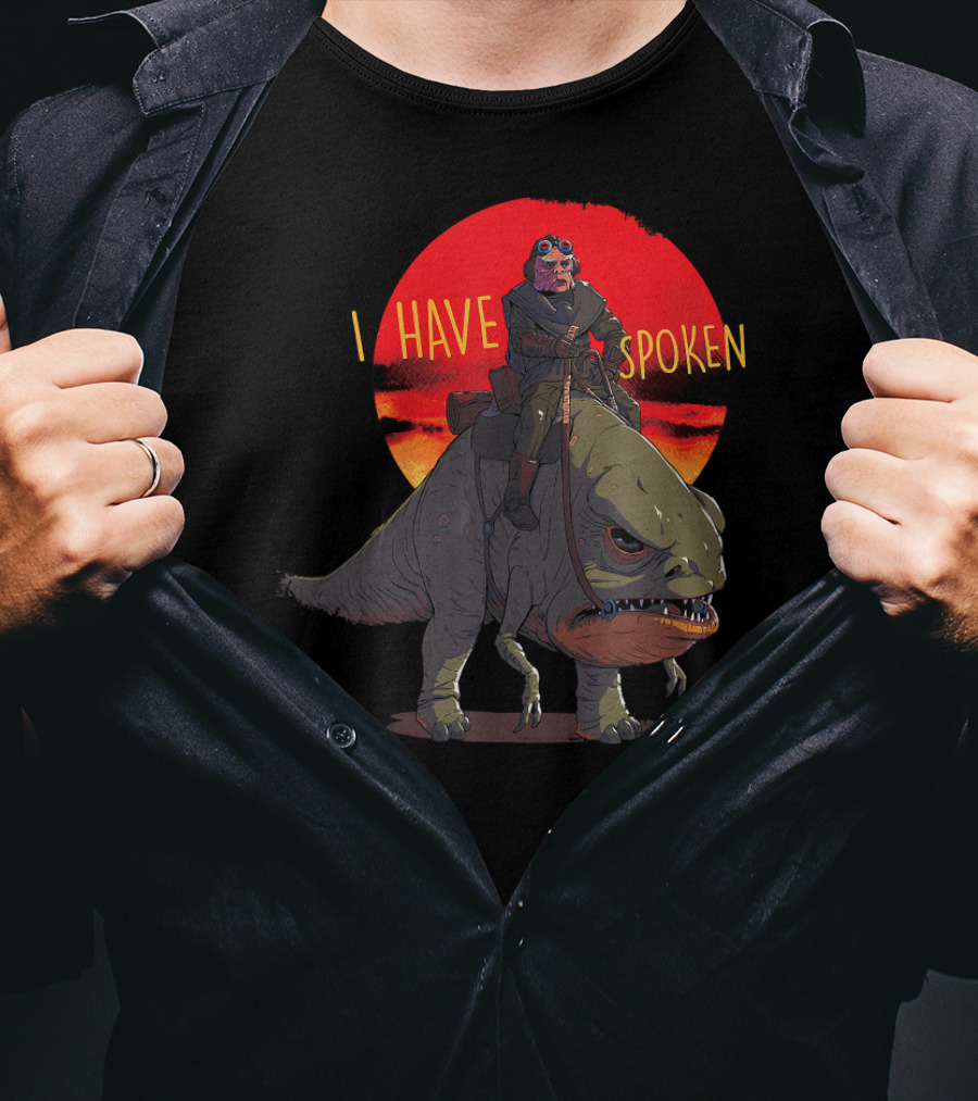 Star Wars The Mandalorian I Have Spoken Kuiil Riding Blurrg T-Shirt