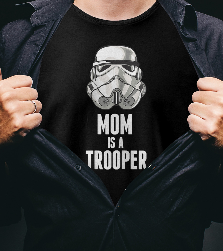 Star Wars Stormtrooper Mom Is A Trooper Iconic Helmet T-Shirt