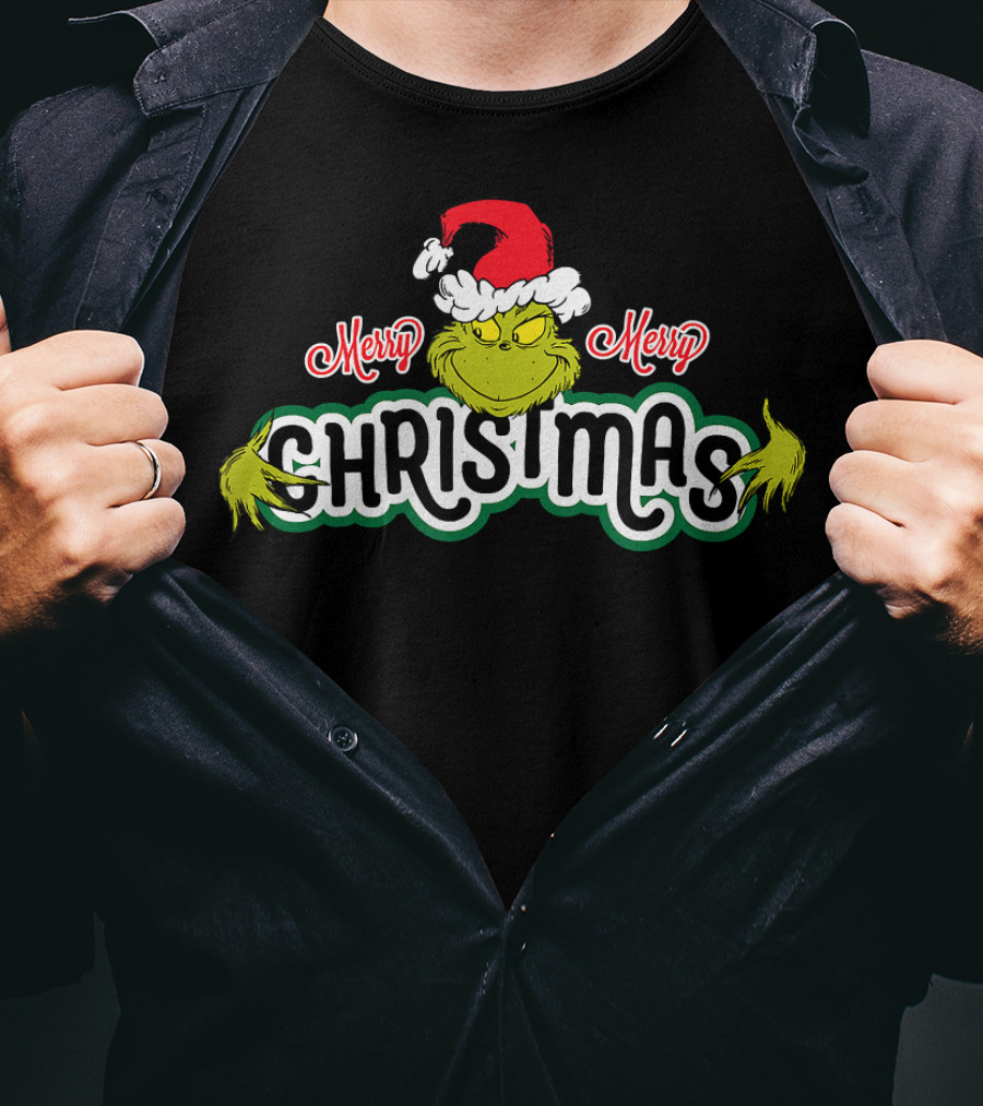Merry Merry Grinch Christmas T-Shirt